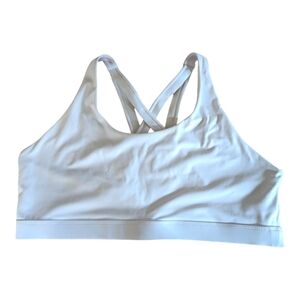 Running Girl White Sports Bra w/removable pads Size 3X couple small stains